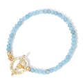 Natural Gemstone Beaded Bracelets 3*4mm Faceted Crystal Stone Beads Bracelet Amethyst Turquoise Bead Bracelet