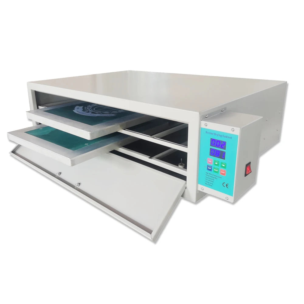 2 Trays 1500W Screen Printing Dryer Cabinet Screen Frame with Mash Drying Oven