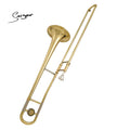 Best Price Trombone Bb Kit Gold Lacquer Tenor Alto Brass Wind Instruments Marching Tubing Trombones