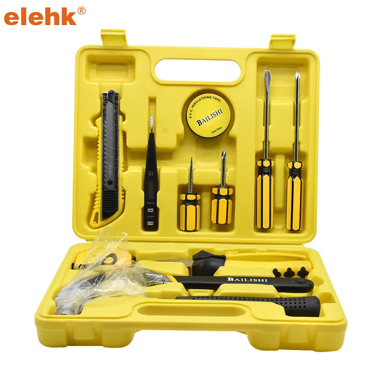 Simple Carbon Steel Hand Tool Kit Metric Combination Wrench Set with Hard Case OEM Customized Support MOQ 1 Set