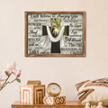 Putuo Decor Butterfly Oil Painting Wooden Framed Wall Art Jesus Portrait Hanging Wooden Wall Decoration