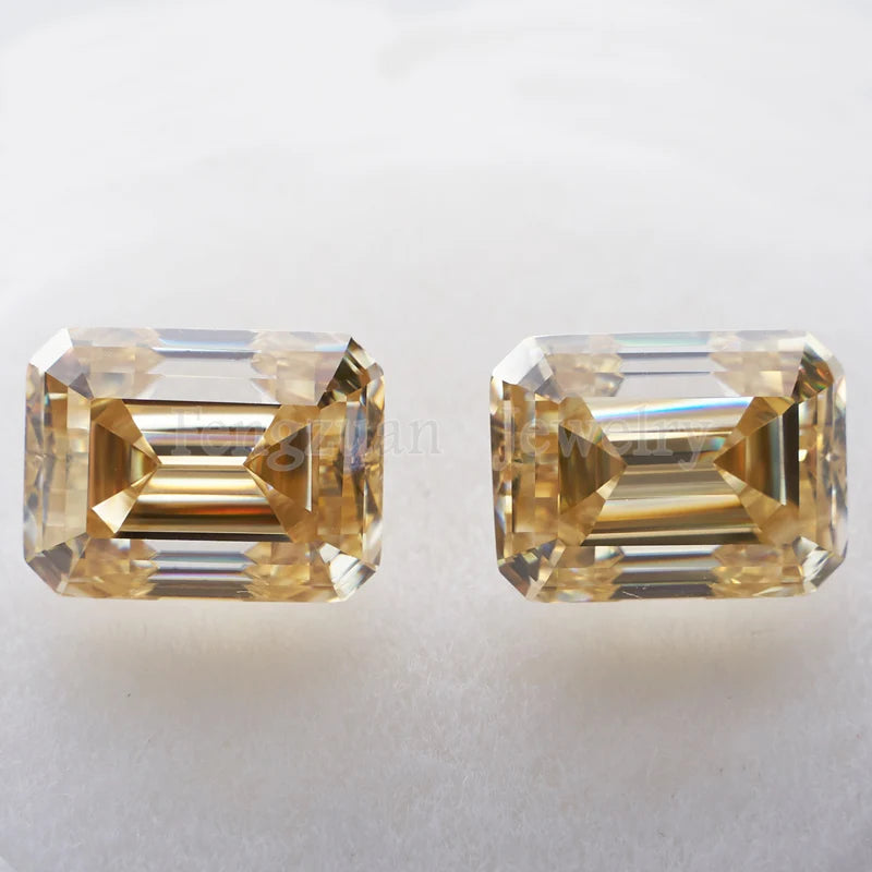 WuZhou Best Quality Moissanite Stone Wholesale Price Emerald Cut Synthetic Moissanite for Jewelry