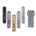 Free Packaging Reusable Wholesale Refillable 5ml Aluminum Spray Perfume Bottle Mini Pocket Travel Perfume Atomizer