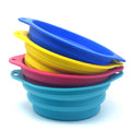 ZMaker Silicone Pet Food Bowl With Hook 350ml Portable Collapsible Travel Dog Bowl Outdoor Silicone Dog Bowl
