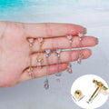 Tiny Zircon Bear Titanium Steel Screw Stud Tragus for Women 2022 Gold Tone Cute Flat Helix Piercing Jewelry Cartilage Earring