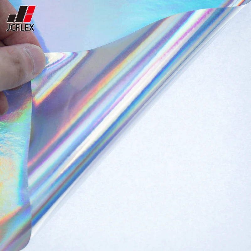 2026 Printable Holographic Advertising Materials Solvent Inkjet Laser PVC Waterproof Crystal Broken Glass