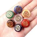7 Piece Set Natural Crystal Seven-Colored Stone for Yoga Reiki Meditation-Perfect Gift Chakra Stone