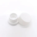 Custom Empty Concentrate Container 7g 9g Round White Small Glass Cosmetic Eye Cream Jar With Cr Screw Lid glass jar