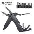 Hongrui Hot Selling Multi-functional Tool Hammer Saw Outdoor Camping Folding Wrench Knife Screwdriver Pocket Portable Pliers