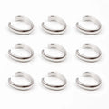 Handmade Egg Shaped Chain Connectors for DIY Necklace and Bracelet Connection Titanium Stainless Steel Jewelry Findings