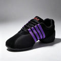 Women Mesh Jazz Shoes Lace-up Sneakers Modern Dance Shoes Air Cushion Line Walking Sport Dance Shoes
