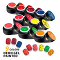 JTING Hot Sale 9 Colors Neon Gel Painted Polish OEM ODM One Stroke Color Creative Fluorescence Painting Gel Nail Art Paint