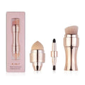 New Style for Travel Double Side Makeup Brushes Retractable 4 in 1 Mini Makeup Brush Set Private Label