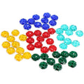 40pcs Fashion 8mm Blue Yellow Red 5 Colors Natural Baroque Style Flat Back Resin Cabochons for Bracelet Earrings Accessories