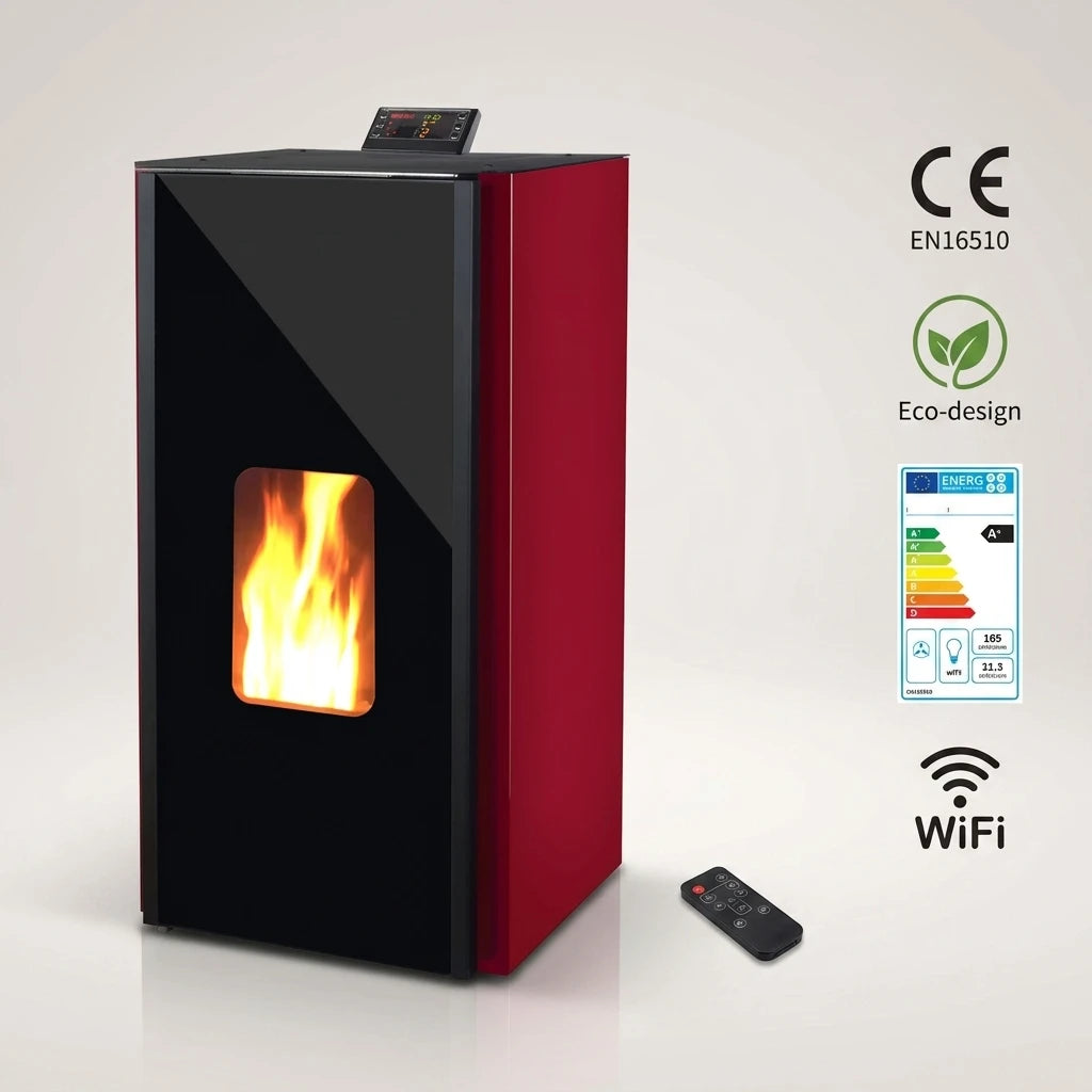 Factory Direct Ecological Design Particle Furnace 13.3 kW Steel Indoor Independent Intelligent Thermostat