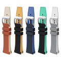 High-Grade Dual Colors 22mm Soft Silicone Watch Strap Universal Quick Release Two-color Rubber Swach Diving Watch Bands