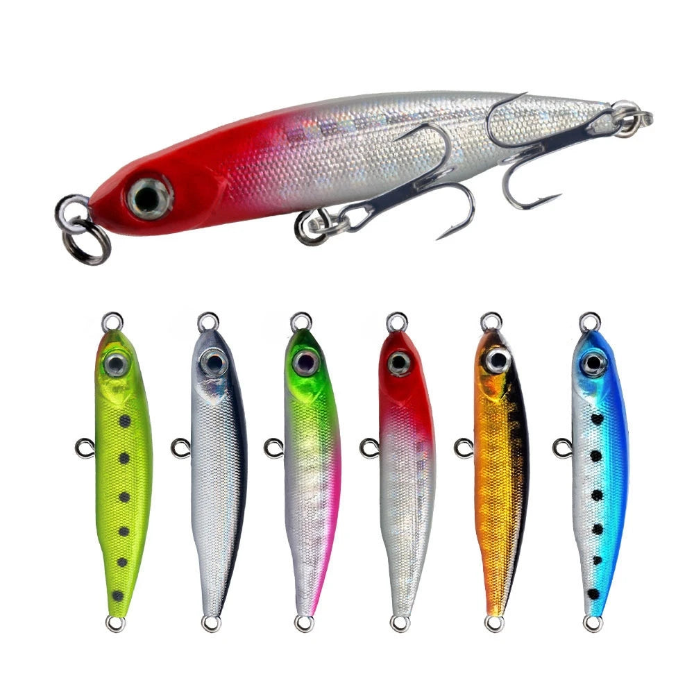 Fishing Hard Lure 5cm 3g Minnow Lure Freshwater SaltwaterSubmerged Pencil Throws Deep Water to Slowly Sink Fish Bait