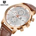 BENYAR 5146 Luxury Watch Men New Quartz Chronograph Watches Men Wrist Fashion Waterproof Business Clock Mens Reloj Hombre