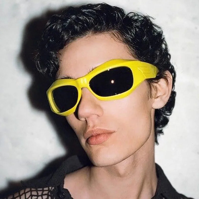 2022 New Styles Y2K Futuristic Fashion Sun Glasses Punk Hip Hop Famous Brand Women Men Shades Sunglasses