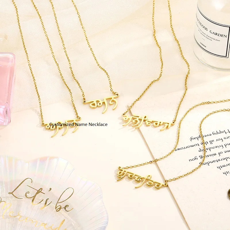 Trendy Fashion Personalized Customized Stainless Steel 18k Gold-Plated Jewelry Unique Unisex Gift Pendant