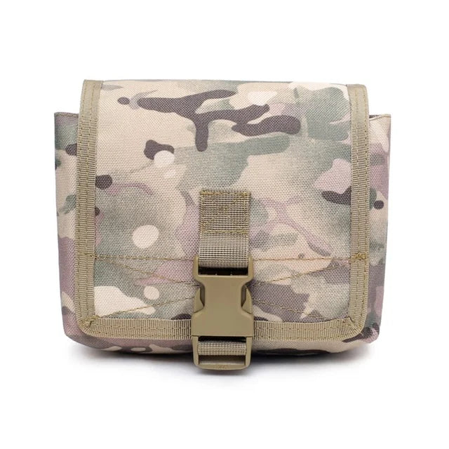 Tactical MOLLE Magazine Pouch Heavy Duty Ammo Holder for Hunting & Range Use Waterproof Nylon with Quick-Release Straps