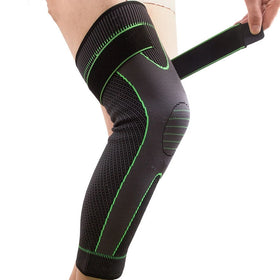 Custom Logo Neoprene Compression Leg Sleeve Knee Support Stabilizer High Elastic Breathable Long Brace