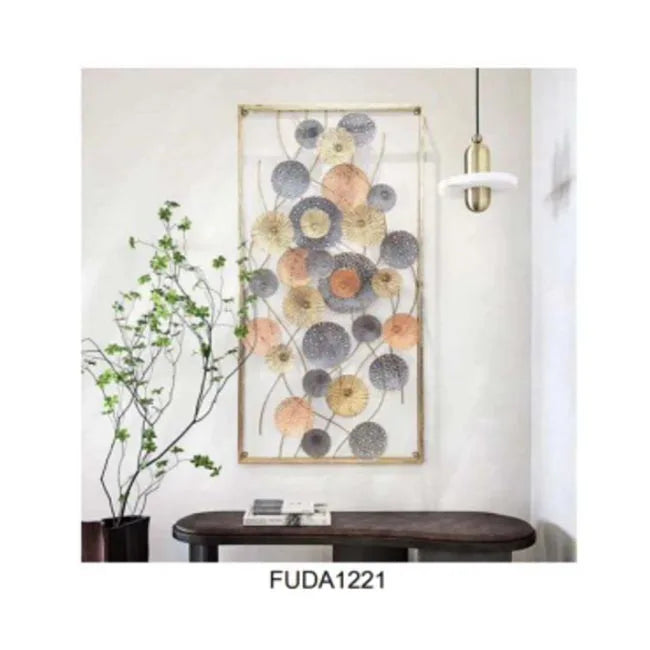 134.6X68.6CM Spring Flower Iron Wall Decoration Room Modern Light Luxury Living Room Sofa Background Hanging Dropshipping DDP