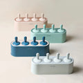 BPA Free Funny Frozen 6 Fish Pops Traditional Ice Molds Reusable Silicone Popsicle Mold Chocolate Ice Pop Maker/