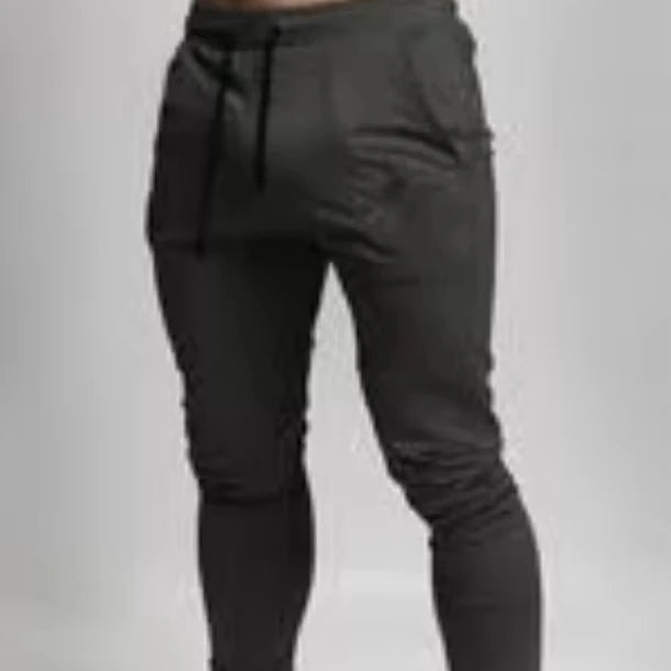Plus Size Men's Casual Canvas Jogging Pants Oversized Mid Elastic Waist Plain Dyed Quick Dry Lightweight Summer Sports Gym Wear