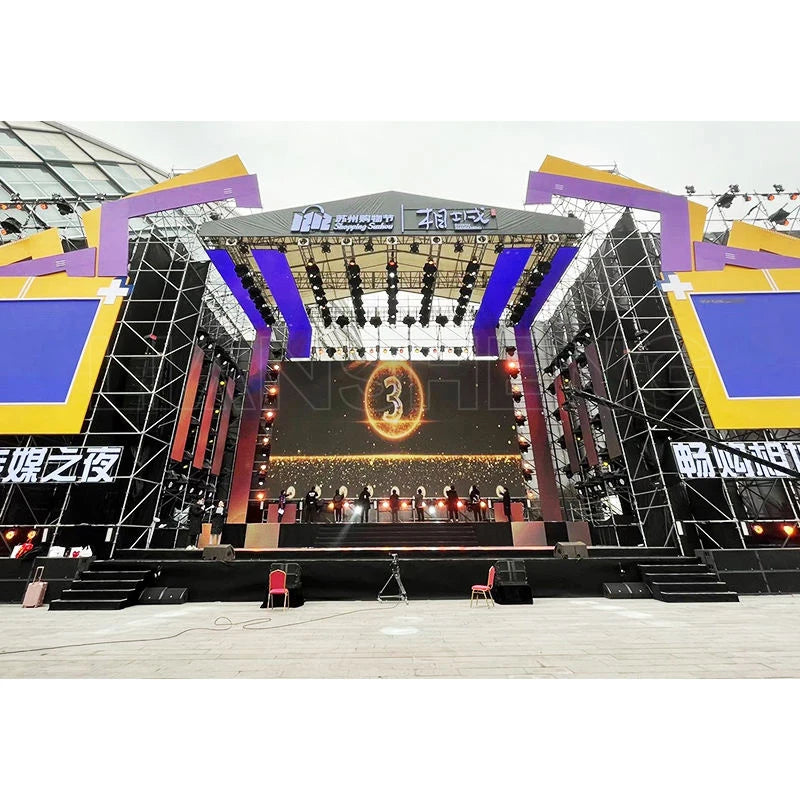 Concert Stage Aluminum Alloy Outdoor Truss Base Structure Display Roof Truss System Design Trusses for Events