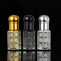 CJ-Empty Fancy 3ml 6ml 12ml Octagonal Small Decorative Glass Oud Perfume Oil Bottles With Glass Stick