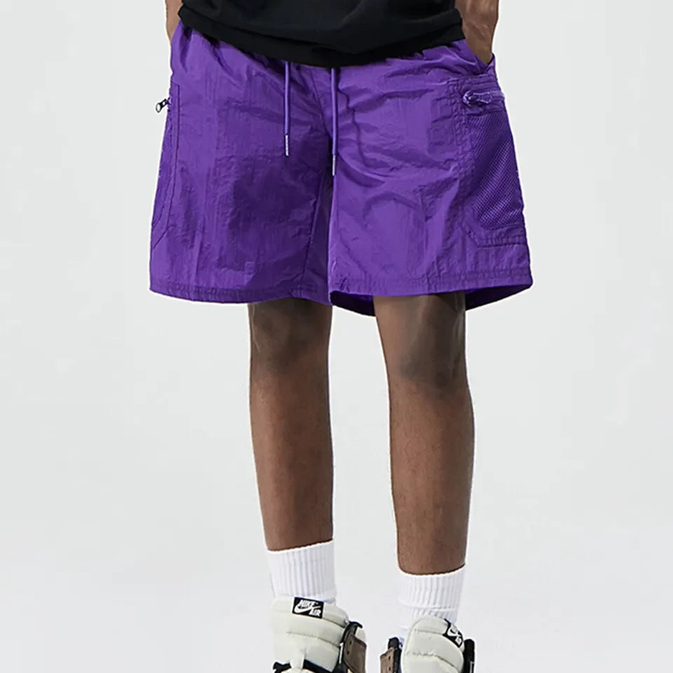 Men's Casual Athletic Nylon Polyester Gym Shorts Solid Pattern Digital Printing Wholesale Blank Boxer Shorts