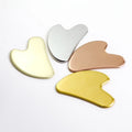 Hongzhuo Custom Logo Skincare 304 Stainless Steel Gua Sha Tool Heart Shape Facial Massage Device for Body Face Lifting Foot Application