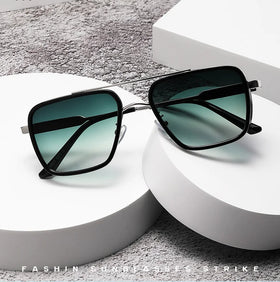 2024 Wholesale High Quality Fashion Square Sunglasses Metal Frames Eyeglasses Custom Logo Black Square Sunglasses Frames
