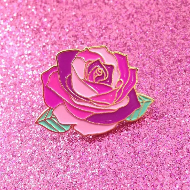 Design Hat Collar Clothes Cute Cartoon Anime Nature Logo Gold Metal Hard Enamel Lapel Badge Custom Floral Pin Flower Lapel Pin