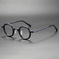 100% Top Quality Handmade Eyeglasses Manufacturer Vintage Round Small Frame Pure Titanium Acetate Luxury Wholesale Eye Glasses