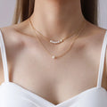 New Design Fashion Jewelry INS Pearl Pendent Cool Simple Style Stainless Steel Chain Chokers Adjustable Necklace for Women P590