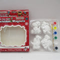 Custom Christmas DIY Fridge Magnet Ceramic Crafts Toy Diy Animals Cute Cartoon Dinosaur Figurine Gift Paint 3D Magnet Kit