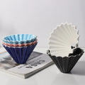Coffee Accessories Maker Strainer Reusable Coffeefilter Ceramic Brew Brewer Drip Coffee Filter Origami Dripper