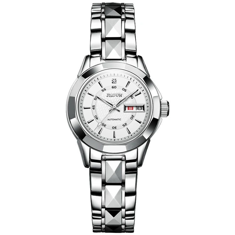 JSDUN 8014 Hot Sale Women Custom High-quality  Movement Stainless Steel Waterproof Bracelet Mechanical Watch