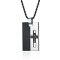 Summer Hot Men's Stainless Steel Geometric Pendant Necklace Street Punk Style Religious Jewelry Necklaces Customized Wholesale