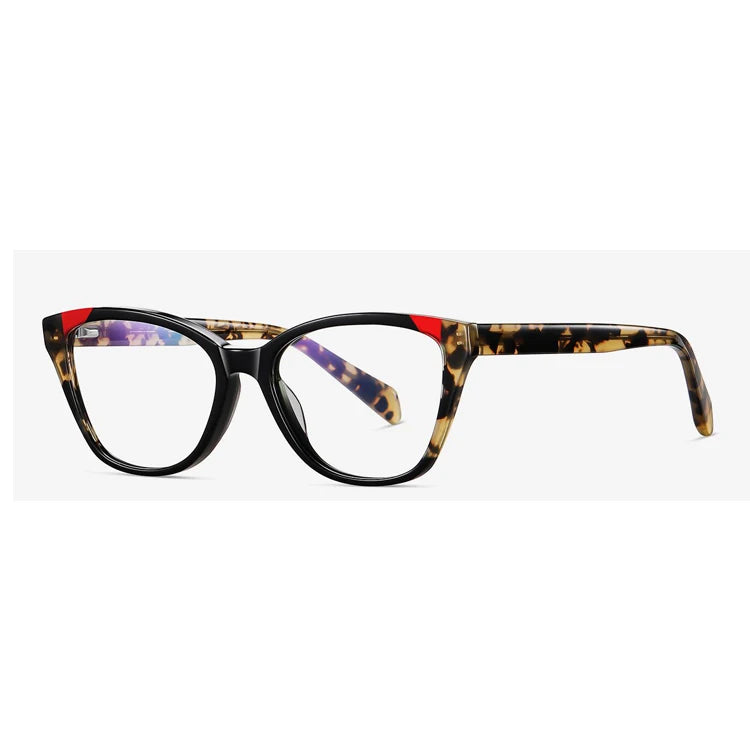 Acetate Women Laminate Cat Eye Frames Optical Glasses Eyewear Eye Frame Optical Glasses