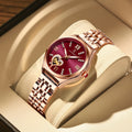 POEDAGAR 320 New Casual Chronograph Women Watches Stainless Steel Band Business Quartz Wristwatch with Luminous Pointers