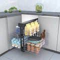 Modern Blind Corner Cabinet Storage Kitchen Pull Basket Iron Wire 3 Layers Eco-Friendly Magic Corner Organizer Save Cabinets