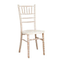 Hotel Stackable Acrylic Limewash Chiavari Chairs for Wedding Banquet Events