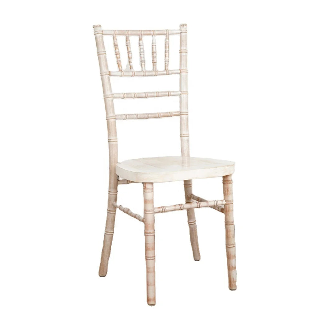 Hotel Stackable Acrylic Limewash Chiavari Chairs for Wedding Banquet Events