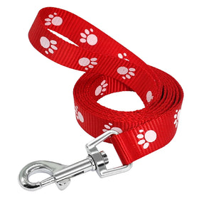 Nylon 3 Color Paw Print Small Pet Leash Set Dog Walking Leading Training Leash Strap Belt Pet Leash