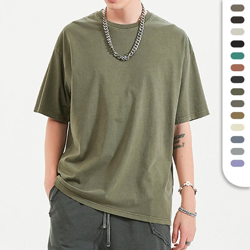 Unisex Custom Silk Printing T-Shirt 100% Cotton Knitted Fabric Breathable O-Neck for Men's 200G Summer T-Shirts
