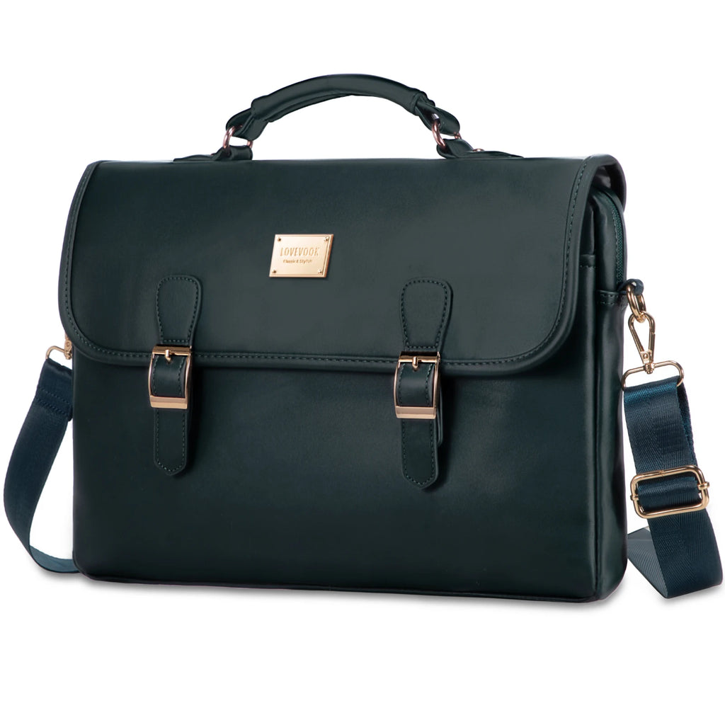 LOVEVOOK 15.6 Inch Laptop Bags Women Business Canvas Shoulder Bag Large Capacity Ladies Office Handbags Satchel Bags Women