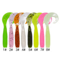 Soft Lure 65mm 3g 10pcs Soft Plastic Lure Artificial Fishing Bait Swim Bait Grub Soft Worm Lures
